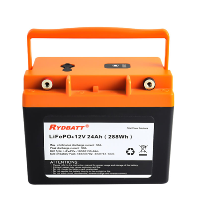 12.8V 24ah Bateria de golf