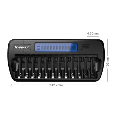 8 Slot NIMH încărcător cu ecran LCD